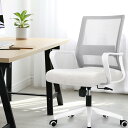 【幅広座面&肉厚クッション】NEOCHAIR オフィスチェア デスクチェア メッシュ 【床傷防止!幅広PUキャスター×疲れにくい椅子×腰痛予防のランバーサポート】801 アイボリー