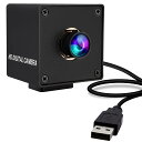 ELP 1300万画素 ウェブカメラ デュアルマイク内蔵 USB ミニカメラ 広角 100度歪みのないレンズレス Webカメラ 2880P 超小型 ウェブカム Sony IMX214 イメージセンサー/サポートUVC/プラグアンドプレフリードライバー/動画
