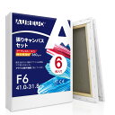 AUREUO 張りキャンバス セット F50 (116.7cmX91cm) 中目 綿化繊混紡 2枚 初心者 絵画用具 芸術絵創作 現代油絵 美術装飾 水彩画・油絵画・アクリル兼用
