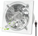 Okryain 換気扇 200mm 家庭用工業換気扇 風量980m?/h 中間取付形ダクトファン 業務用換気扇 大風量 強力 ダクト用換気扇 埋込型 倉庫/トイレ/キッチン換気排気用 (200mm- 白)