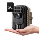 2024 トレイルカメラ 小型 32GB SDカード付属 2K 36M...(3)