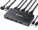 【 !!! 新モデル 】USB-C HDMI KVM切替器、2ポートT...(3)