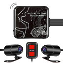 モトカム バイク用 ドライブレコーダー 前後 カメラ 防水 IP67 バイクドラレコ 1080P 200万画素 WIFI機能 携帯連携 エンジン連動ループ録画 Gセンサー 煽り運転対策 日本語取扱説明書 12V/24V対応 型番D6WL