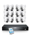 ZOSI 4k poe防犯カメラ12台セット 800万画素防犯カメラpoe屋外 poe給電カメラ屋外 4kpoe監視カメラ H.265+poe防犯レコーダー 16ch hdd4TB デュアルハードディスク搭載 hdd12tbまで対応 poeカメラ ai機能(3)