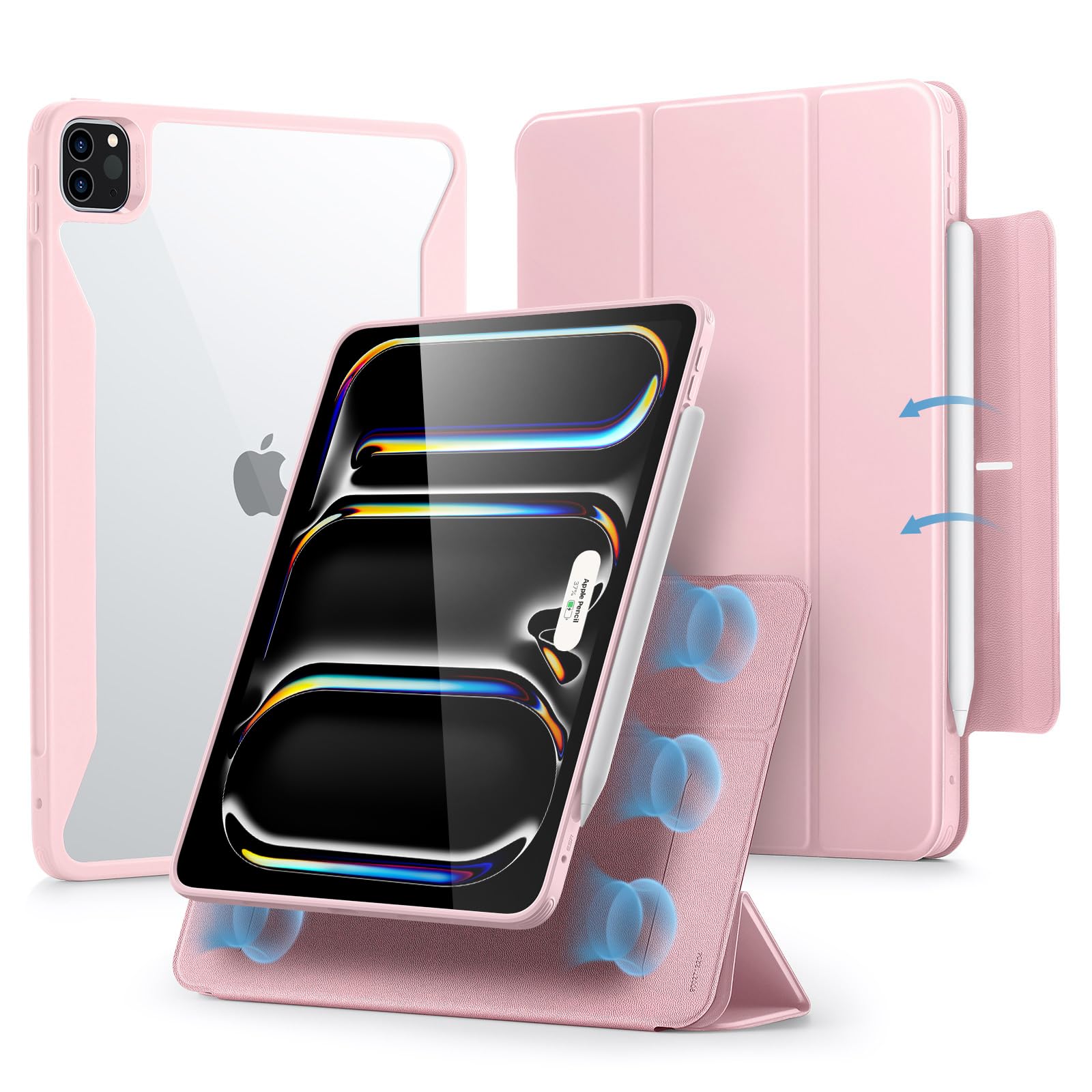 ESR iPad Pro 13  M4 2024 Pencilۥդ 곰ǽޥͥåȥС ֤/֤...
