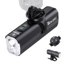 自転車 ライト USB-C充電式 「ハイビーム&ロービーム」 大容量4000mAh 1200ルーメン ロードバイクライト 下付け 自動点灯 自転車ヘッドライト 3つ調光モード クロスバイクライト 高輝度IPX6防水 防振 懐中電灯兼用 停電対応 地震対策
