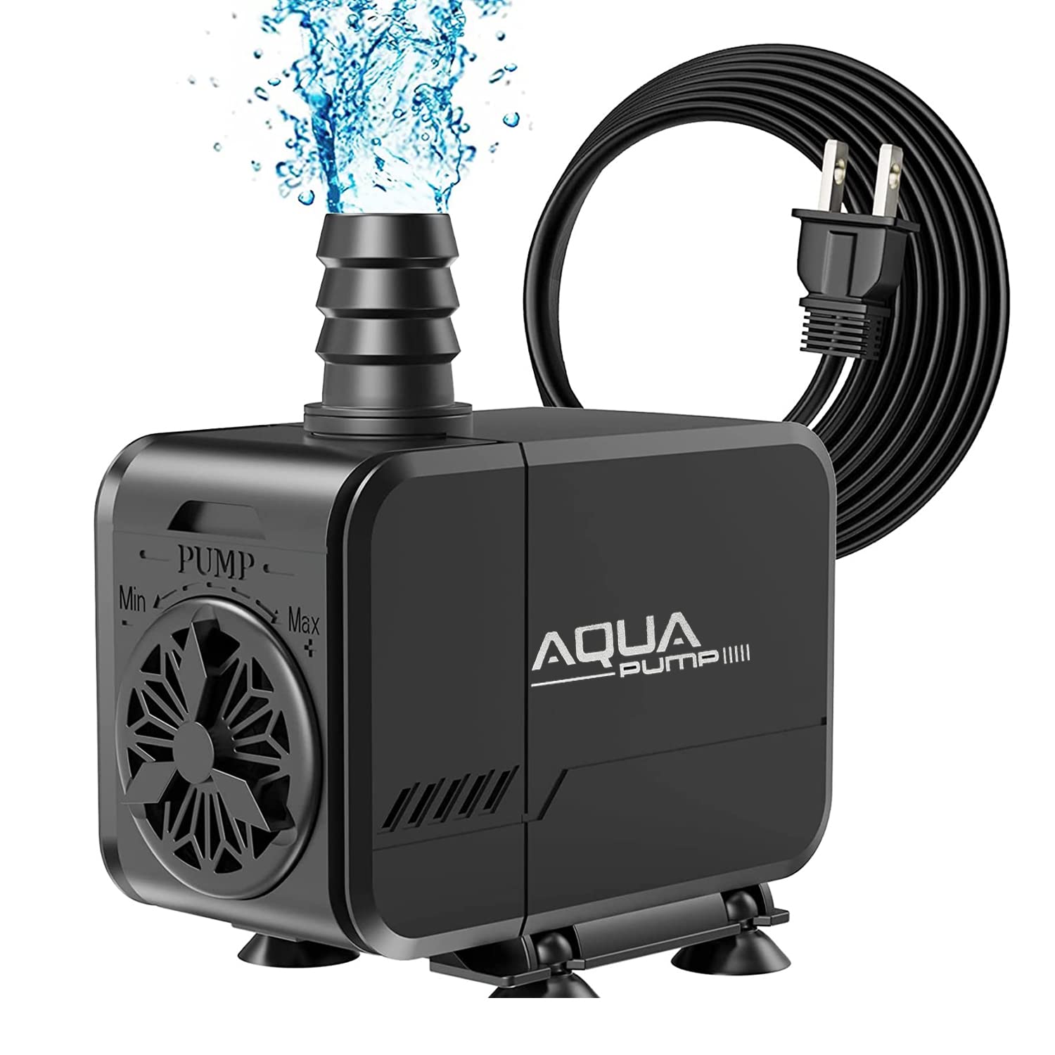 THYESCOM 水中ポンプ 小型ポンプ 吐出量2200L/H 揚程2.4M 給水ポンプ 静音設計 排水ポンプ 100V水槽水..