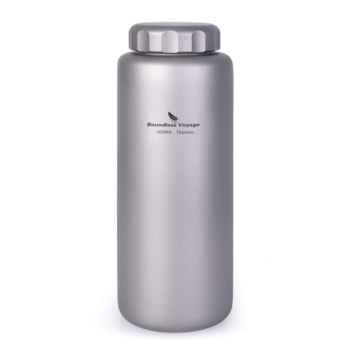 楽天お買い得本舗　岡山店Boundless Voyage 1050ml 純チタンボトル 広口 大容量 直飲み アウトドア登山 スポーツウォーターボトル 漏れ防止 軽量・錆びない ストラップポーチ付き