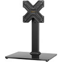 PERLEGEAR テレビスタンド 壁寄せ ロータイプ tvスタンド テレビ台 壁掛け モニター 13~50インチ対応 VESA/75x75mm?200x200mm 耐荷重45kg 3段階高さ調整可能 左右首振り45度 卓上用 ブラック PGTVS16
