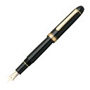 プラチナ万年筆 万年筆 #3776 センチュリー ブラックインブラック 極太 PNB-15000#1-5 本体サイズ:139.5x15.4mm/極太/20.5g