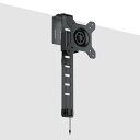 GIBBON MOUNTS パーテーション モニター金具 1画面 シングル 13?32型 耐荷重8kgまで モニターアーム 壁掛け VESA75×75mm/100×100mm 快適ワークのパーテーションモニター金具 モニターアーム ブラック