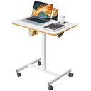 GIBBON MOUNTS スタンディングデスク 昇降デスク 幅72cm×奥行き48cm 昇降式 テーブル 小さめ キャスター付き 移動式 テレワーク オフィス...