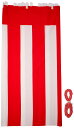 イタミアート 紅白幕 高さ180cm×長さ1260cm (7間) テトロンポンジ 紅白ひも付 KH005-07IN