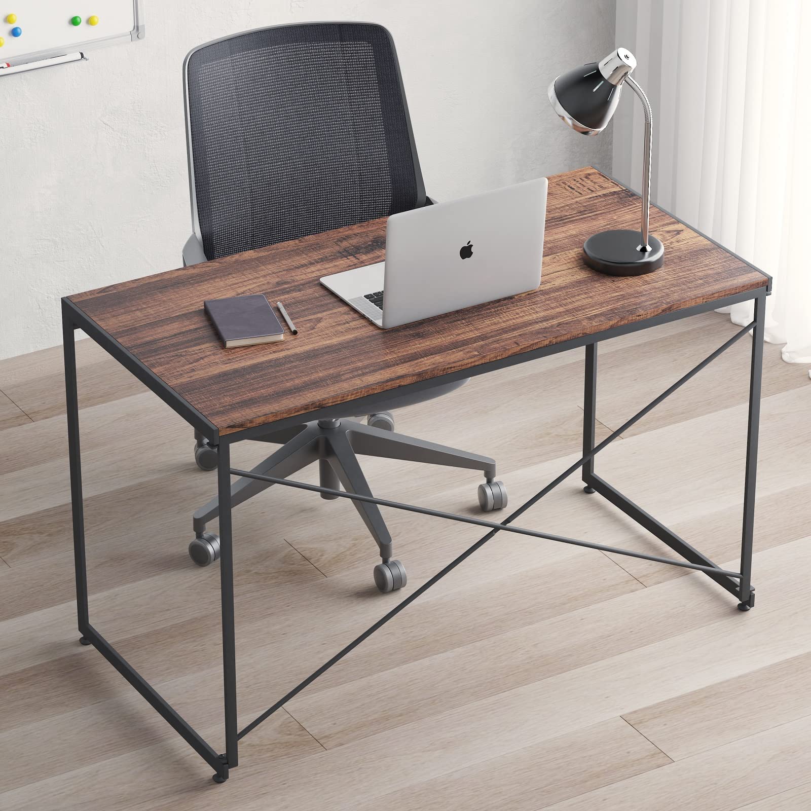 YEARCOLOR パソコンデスク シンプルワークデスク ゲーミングテーブル PCデスク 学習机 勉強机 折りたた..