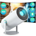 【USB-C・180°回転 ・Android TV 搭載・自動台形補正】EGOBAS HY300 Plus小型 プロジェクター 家庭用 5G Wifi対応 屋外プロジェクター BT5.0 300ANSI ホームプロジェクター 1080 FHD & 4K対応