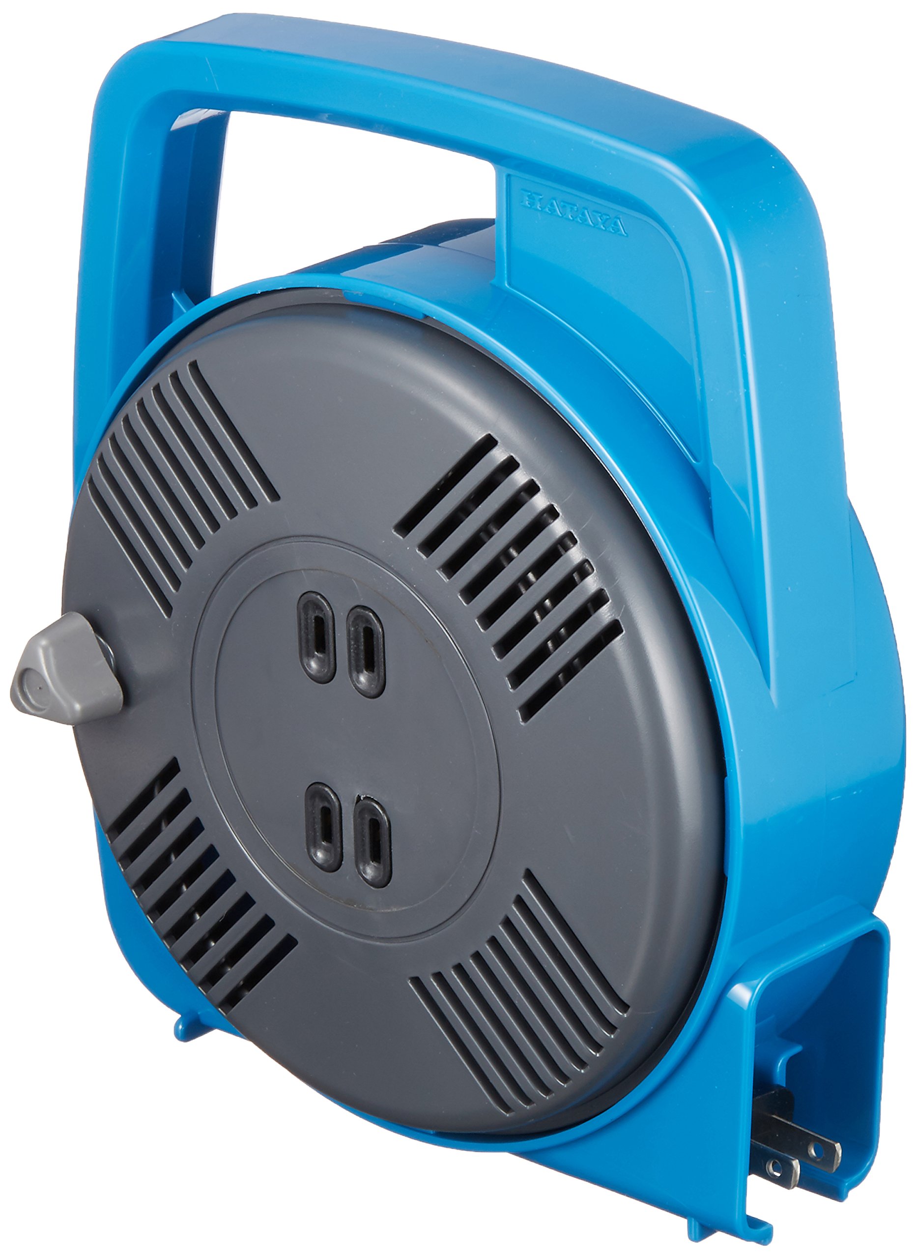 ハタヤ (HATAYA) コードリール 屋内用 ホームリール 100V型 手動巻 8m 温度センサー内蔵 (電線溶解防止機能) コンセント2個 コンパクト 家庭...