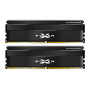 シリコンパワー DDR5 32GB (2x16GB) Zenith 6000MHz (PC5-48000) 288-pin CL30 1.35V UDIMM デスクトップPC用メモリ DRAM SP032GXLWU60AFDE Black(3)