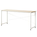 岩附(IWATSUKI) パソコンデスク 幅160×奥行45×高さ72cm 木製 シンプル デスク 在宅 テレワーク 組立簡単 ナチュラル IW-17160