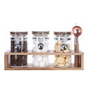 KKC キャニスター ガラス 保存容器 密封びん 保存瓶 スプーン付き 400ML インスタントコーヒー コーヒー豆 ココアの粉末 調味料や乾物 砂糖 紅茶 珈琲 ピンセット付き 3個セット