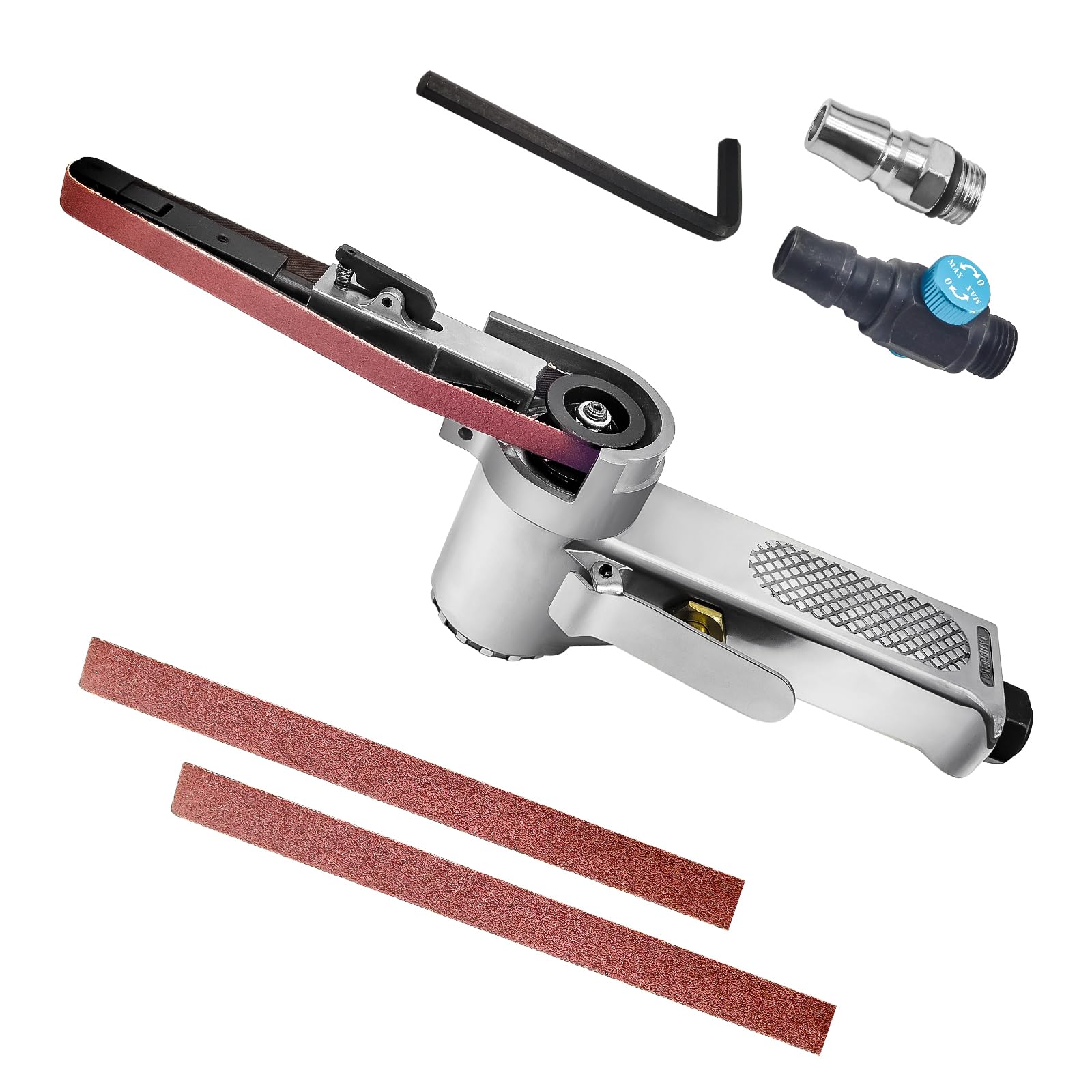 CXCESNS エアーベルトサンダー 10×330mm ポリッシャー 多方向回転可能 16000rpm 研磨ツール 錆落とし ..