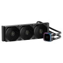 Ocypus Iota L36 CPUクーラー 水冷、デジタルディスプレイ、360MM AIO 簡易水冷CPUクーラー、効率的な冷却ポンプ、ARGB照明コントロール、120MM PWMファン、最大2000 RPM、AMD & Intel LGA対応 (ブラ