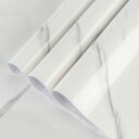 TOTIO 122CMx4M 幅広リメイクシート 大理石シート 大理石調カッティングシート 大理石シール 白い大理石風壁紙シール おしゃれ 光沢があり 厚手 耐...