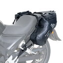 WILD HEART オートバイサドルバッグ 防水 24L(12L*2) オートバイサイドサドルバッグ パニアバッグ トランク オートバイアクセサリー 24L ブラック