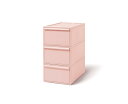 ライクイット (like-it) 収納ボックス クローゼットシステム 引出し (M) 3個組 ピンク CS-D2 3P 奥行き52cm クローゼット収納にピッタリ