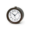 レムノス アラーム時計 RIKI ALARM CLOCK ブラウン WR09-15 BW Lemnos
