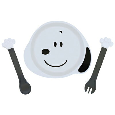 スヌーピー アイコン小皿＆スプーン・フォークセットスヌーピー プレート 皿 子供 子ども 食器 小皿 子ども食器 電子レンジ対応 フォーク スプーン SNOOPY ピーナッツ スヌーピーグッズ ギフト おしゃれ かわいい キャラクター グッズ キッズ 向け プレゼント