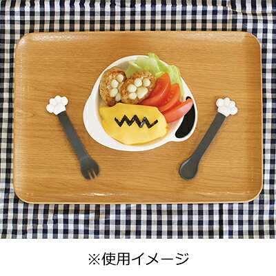 スヌーピー アイコン小皿＆スプーン・フォークセットスヌーピー プレート 皿 子供 子ども 食器 小皿 子ども食器 電子レンジ対応 フォーク スプーン SNOOPY ピーナッツ スヌーピーグッズ ギフト おしゃれ かわいい キャラクター グッズ キッズ 向け プレゼント okaimono-snoopy-10028848 おかいものSNOOPY 楽天市場店 サンプル画像2