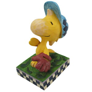 PEANUTS JIM SHORE フィギュア　Woodstock In The Outfieldスヌーピー フィギュア ウッドストック 野球 ジムショア インテリア 置物 可愛い 人形 ギフト 贈り物 SNOOPY ピーナッツ スヌーピーグッズ おしゃれ かわいい キャラクター グッズ 大人 向け プレゼント