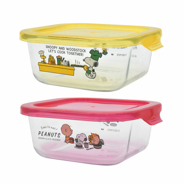 スヌーピー ガラスコンテナ S SNOOPY 耐熱ガラス 保存容器 食器 キッチン用品 おしゃれ かわいい キャラクター 大人 向け