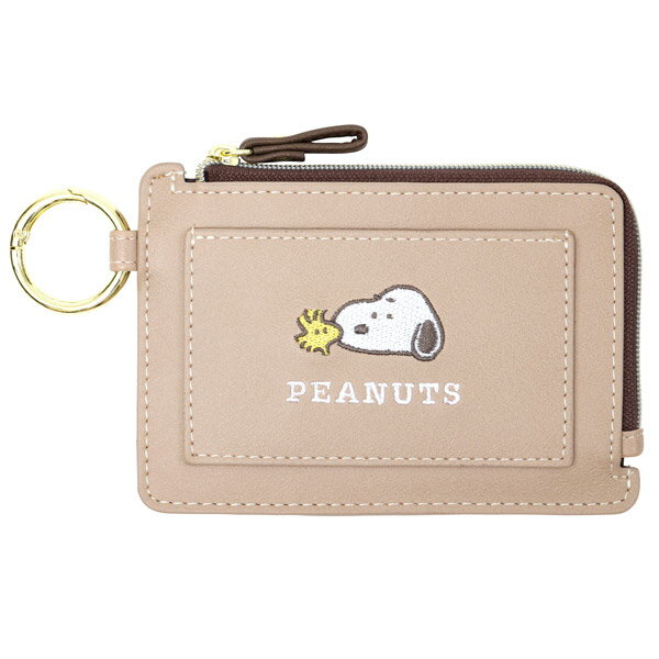 スヌーピー コイン＆カードケース (We get along) SNOOPY コインケース カード入れ 財布 通学 通勤 おしゃれ かわいい キャラクター グッズ 大人 向け プレゼントのサムネイル