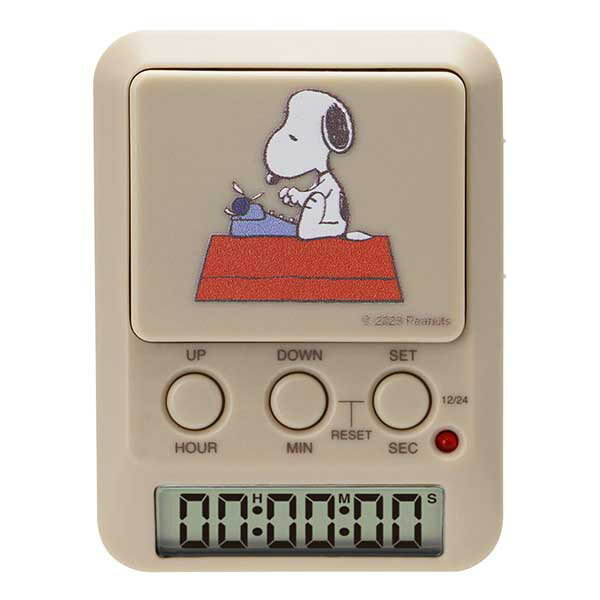 スヌーピー ラーニングタイマー (ベージュ) SNOOPY タイマー 勉強タイマー 学習用タイマー 卓上 便利 可愛い スヌーピーグッズ おしゃれ かわいい キャラクター グッズ learning timer