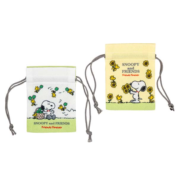 スヌーピー 豆巾着 スヌーピー 巾着 巾着袋 ミニ ミニサイズ 小さめ コンパクト きんちゃく SNOOPY スヌーピーグッズ ギフト プレゼント おしゃれ かわいい ピーナッツ キャラクター グッズ