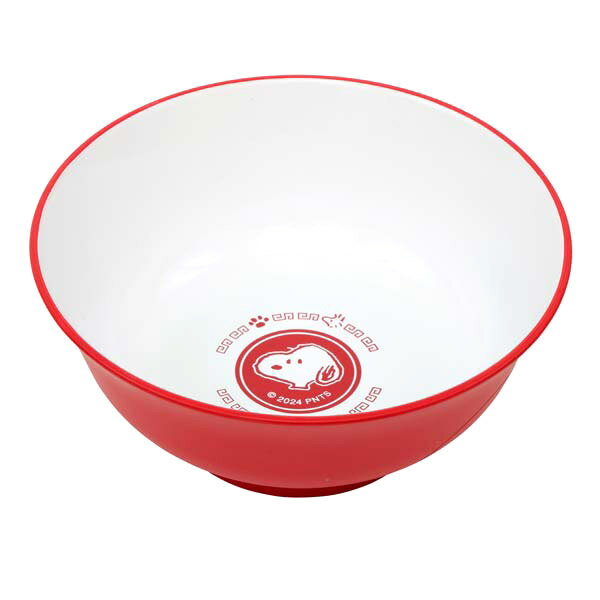 スヌーピー 半ラーメン皿 (雷紋) スヌーピー どんぶり 丼 ラーメン 樹脂食器 食器 SNOOPY スヌーピーグッズ ギフト プレゼント おしゃれ かわいい ピーナッツ キャラクター グッズ 中華シリーズ_史努比