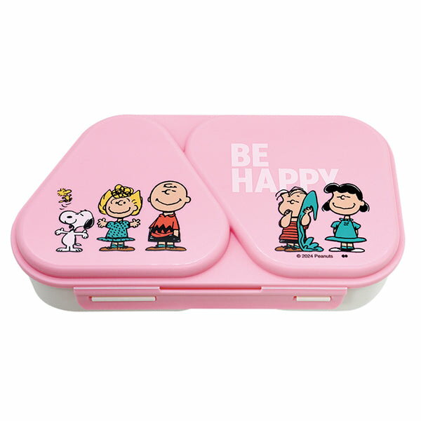 スヌーピー おにぎりランチケース (BE HAPPY) おにぎりケース お弁当 おにぎりの押し型付き 素材:PP 465ml (左/215ml 右/250ml)...