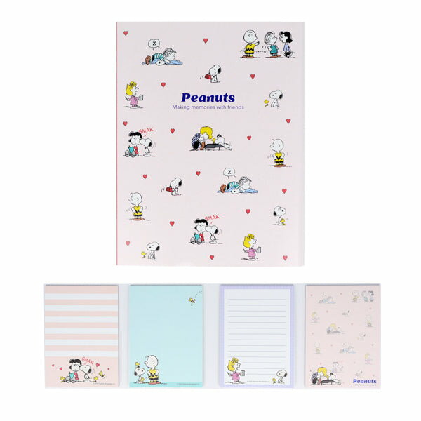 スヌーピー パタパタメモ スヌーピーフレンズ (NewLifeCollection) メモ帳紙 本文4柄 各25枚 計100枚 日本製 W97×H129×D14...