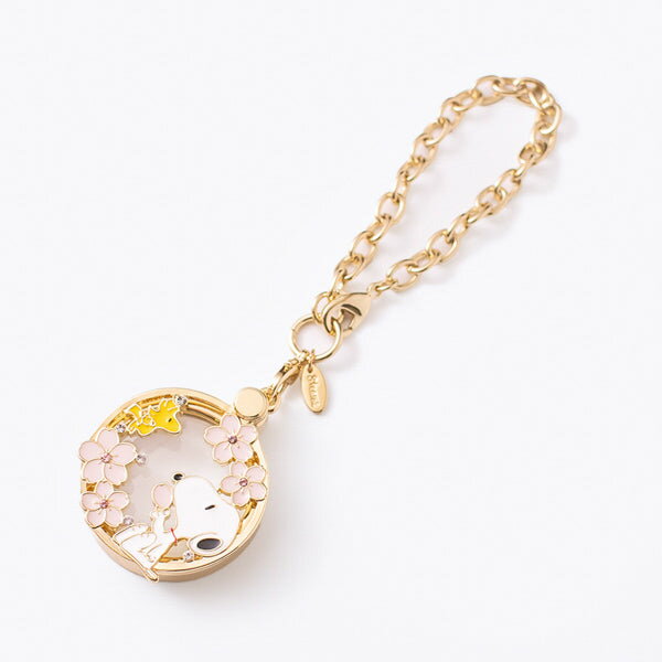 おめかしルーペ・PEANUTS (桜とスヌーピーたち) ルーペ リーディンググラス 合金 樹脂 ガラス 真鍮 鉄 ..