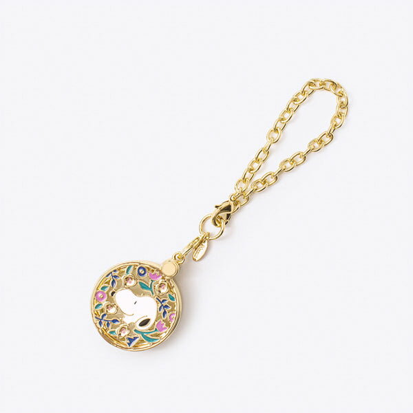 おめかしルーペ・PEANUTS (お花に囲まれたスヌーピー) ルーペ リーディンググラス 合金 樹脂 ガラス 真..