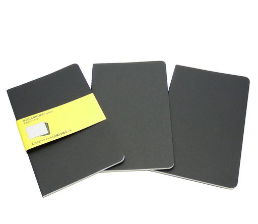 【サイズ】13x21cm 【ページ数】80 【紙材質】FSC認証中性紙 【レイアウト】方眼 3冊セット