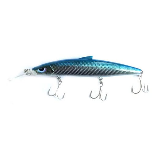 【サイズ】120mm(32g) 【フックサイズ】#6x3 【主な対象魚種】シーバス、青物、太刀魚、サワラ【特徴】堤防、河川河口部、磯などあらゆるポイントのバイトが出やすいレンジをしっかり泳ぎ切り、広くサーチできる。優れたキャスタピリティ、アクション、レンジキープ力。大型魚、特に青物等をターゲットにした堅牢モデル。堤防・磯等から広範囲&amp;中層に潜む青物、大型シーバスを狙う事ができるロングリップミノー。 〇クラス最長級の飛距離〇 ロングリップ構造でありながら空気抵抗を極力抑えた配置とワイヤーオシレートのスムーズな重心移動でしっかりと飛距離を出せます。ノーマルウェイトタイプより+4gのウェイトアップにより、強風時などラフな条件下でもしっかりとキャストを決めることができます。 ※PE1号~1.2号+Mクラス以上のシーバスロッドで無風時70m程度の遠投が可能 〇捕食ゾーンを捉え続けるレンジキープ力〇 トゥルーサーディンヘビーは、バイトが出やすいレンジを誰でもオートマチックに泳ぎ切らせることができます。特に足場が高い時や強風下では、ノーマルウェイトタイプよりこちらのヘビーを選択すると◎。