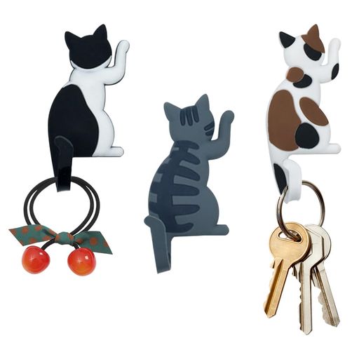 材質:かわいい猫のマグネットは 3 種類の色があり、PVC の柔らかい接着剤と磁石で作られています。 デザイン:強力な磁石を使用したかわいい立体マグネット、立体感が溢れて、とても可愛いです。ネコしっぽ部分は自由に曲げることができ、アイテムに合わせてフックの調整が可能です。 用途:文房具収納や冷蔵庫のメモホルダーとしても使えます。キッチン、コップホルダー、玄関のキーホルダー、シンクのタオル掛けなど。かわいい猫の冷蔵庫マグネットフックは、家族や友人への贈り物です。 特徴:この猫の冷蔵庫マグネットは他の冷蔵庫マグネットとは異なり、しっぽが自由に曲がってフックとして使用できます。強力な磁石が内蔵されており、約250グラムの重さにも耐えられます。 セット内容:3枚セットの猫型マグネットで、サイズは12.5x4.2x0.8cm、重さは60gです。冷蔵庫やホワイトボード、玄関ドアなど様々な場所に使用できます。