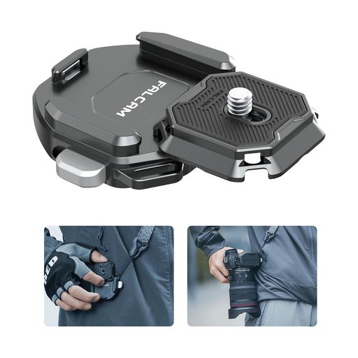 Ulanzi Falcam F38 クイックリリースセット V2 ショルダーストラップ用 アルカスイス互換 1/4”ネジ カメラ/スマホホルダー等対応
