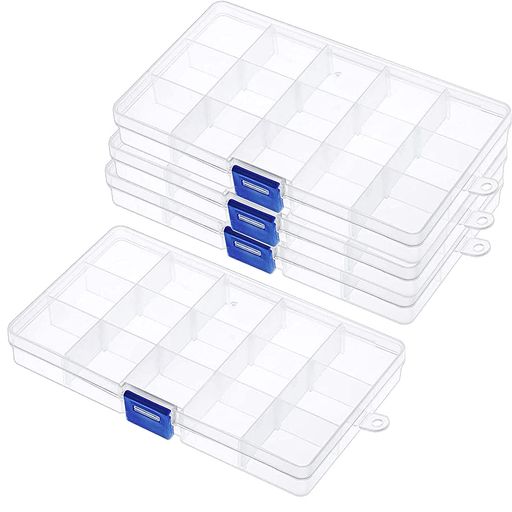 Gebildet 4個セット透明 収納ケース アクセサリー パーツ 収納箱 プラスチック 小物入れ