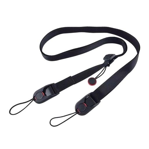【製品仕様】:素材:ナイロン、長さ:80cm~150cm(調節可能)、重量:48g、付属品:バックル3個、最大耐荷重:約15kg。斜め掛け、肩掛け、首掛けなど、さまざまな持ち運びスタイルに対応。撮影シーンや用途に応じて使い分けができ、両手が自由に使えるため、作業効率もアップします。 【取り外し可能なデザイン】:カメラストラップには革新的なクイックリリースアンカーデザインを採用。丸型バックルにより、ストラップの着脱が素早く簡単に行えます。操作もシンプルで、カメラ本体やストラップの交換がスムーズにできるため、撮影効率の向上にもつながります。使用しない時は、ポケットやバッグにコンパクトに収納可能です。 【高品質&amp;安心設計】:このカメラストラップは耐摩耗性に優れた高品質ナイロン素材と、頑丈なアルミ合金製アジャスターを採用。長時間の使用にも耐える抜群の耐久性と安定性を実現しています。さらに、3層構造のマルチカラーアンカーロープを採用することで、摩耗の進行が一目で分かる安心設計。プロの撮影現場はもちろん、日常使いでも大切なカメラをしっかりサポートします。