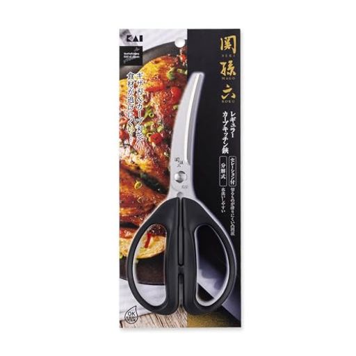 サイズ:19.5x9x1.2cm 重量:62g 素材・材質:刃体=ステンレス刃物鋼、ハンドル=ポリプロピレン(耐熱温度100度) 生産国:中国 ブランド:貝印(KAI CORPORATION)