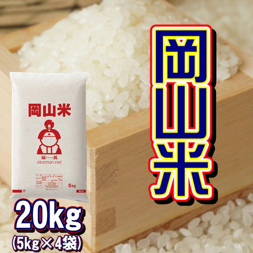 岡山米 お米 20kg (5kg×4袋) 米 送料無