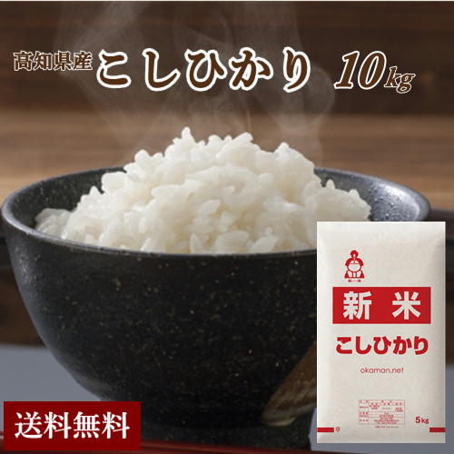 新米 令和3年産 10kg 高知県産 コシヒカリ (5kg×2袋) お米 送料無料 令和3年新米